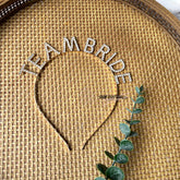 Bride Headband, Bridal Tiara, Silver Diamante Bride Head Band, Hen Party, Bride to Be Headband